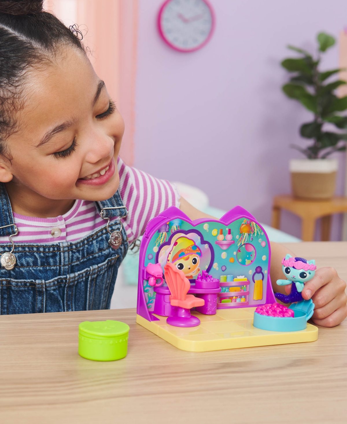 Shop Gabby's Dollhouse Dreamworks, Mercat's Spa Room Playset, With Mercat Toy Figure, Surprise Toys And Dollhouse Furniture In Multi-color