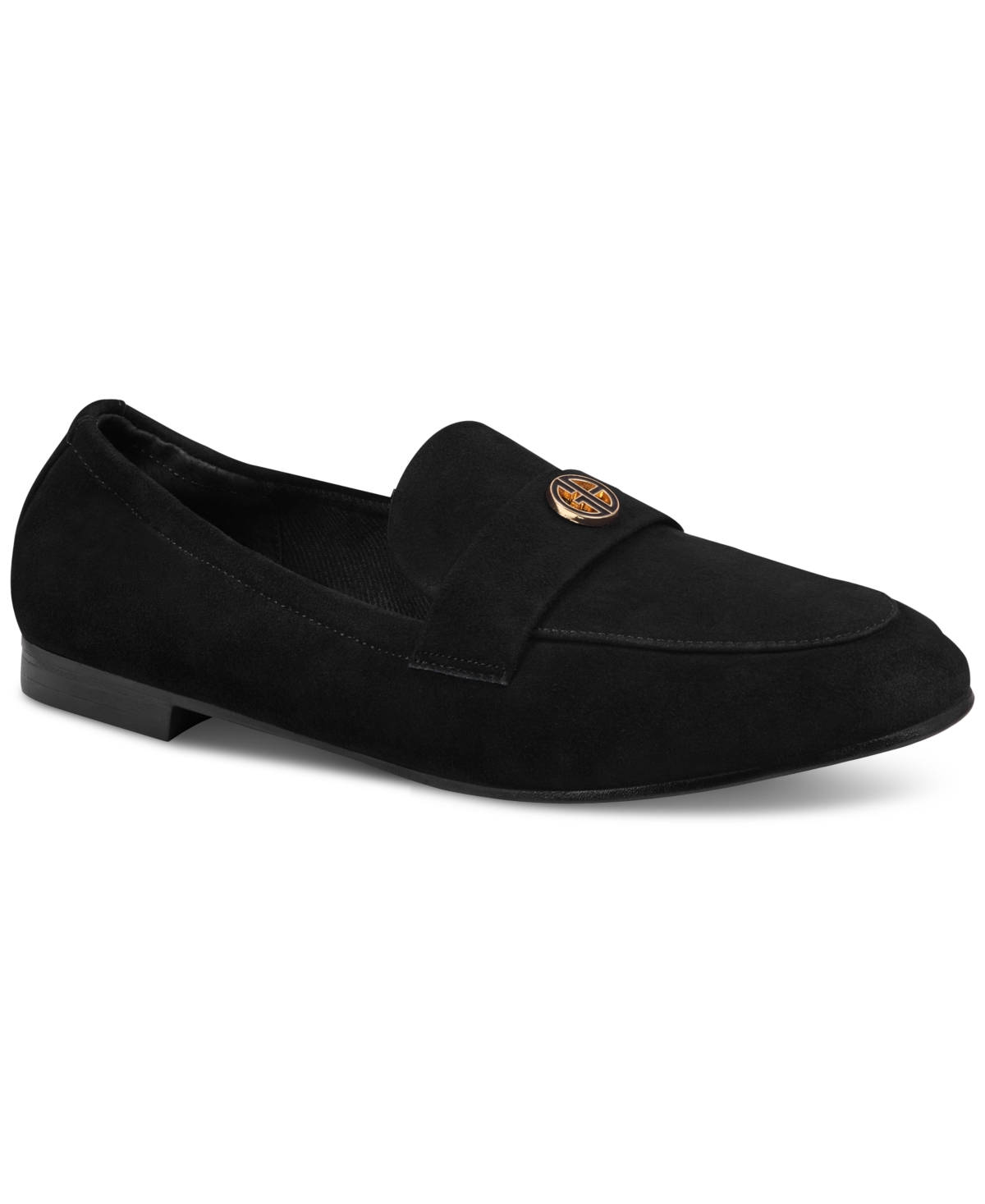 Shop Giani Bernini Women's Trinaa Memory Foam Slip On Loafers, Created For Macy's In Black Suede