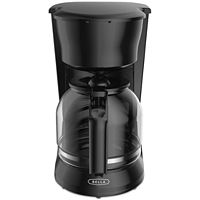 Bella 12-Cup Glass-Carafe Black Drip Coffee Maker 
