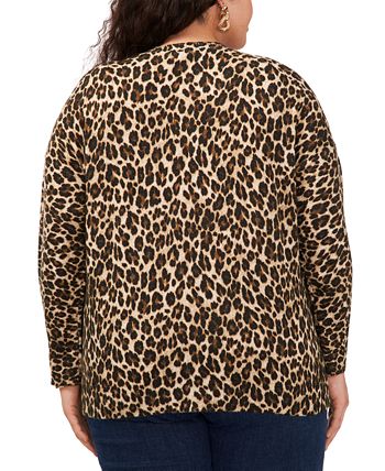 Vince Camuto Plus Size Elegant Leopard Print Sweater Macy s