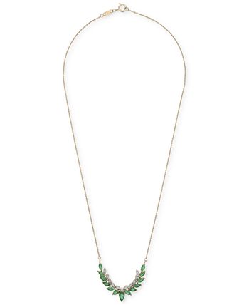 Emerald sales necklace macys