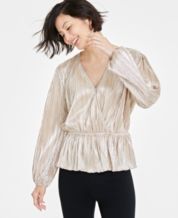 Macy's gold blouses shop