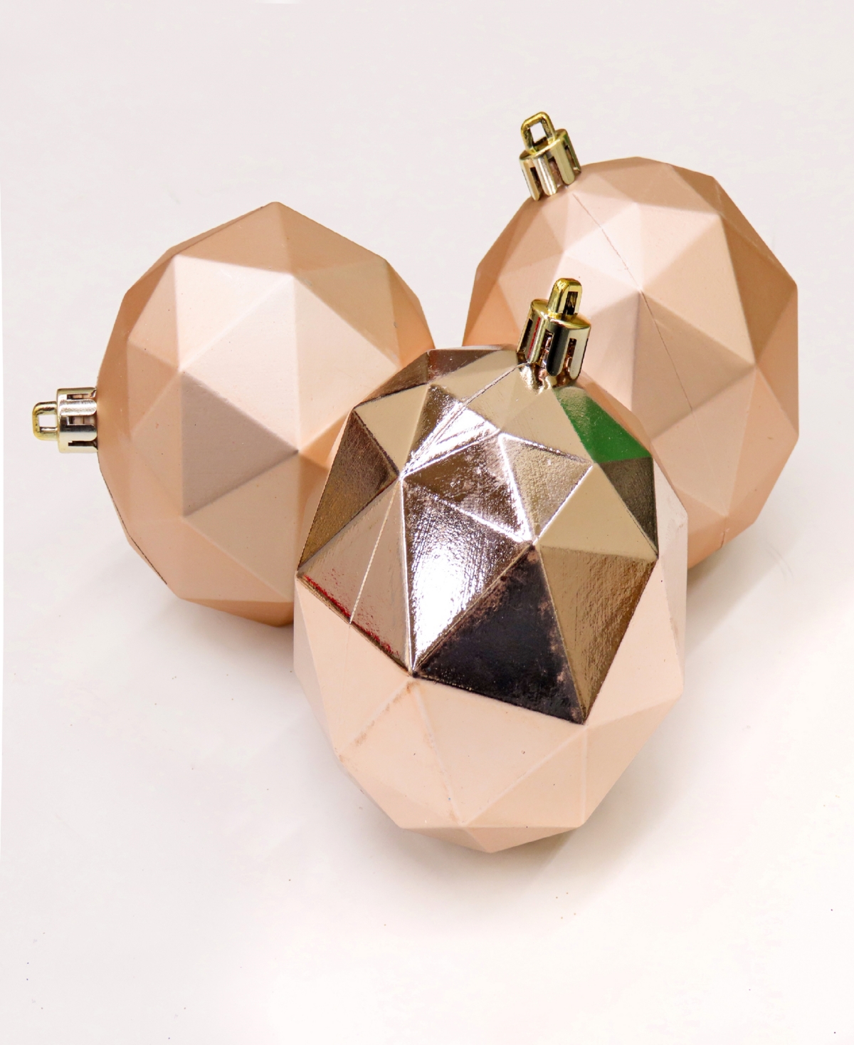 Shop National Tree Company First Traditions 6-piece Shatterproof Geometric Ornaments In Gold