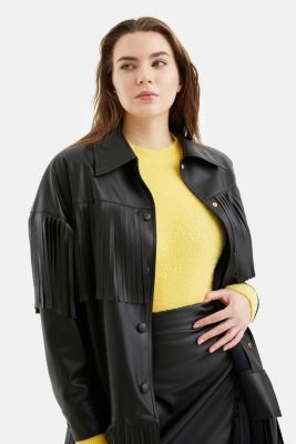 Women's Fringe Faux Suede Jacket
