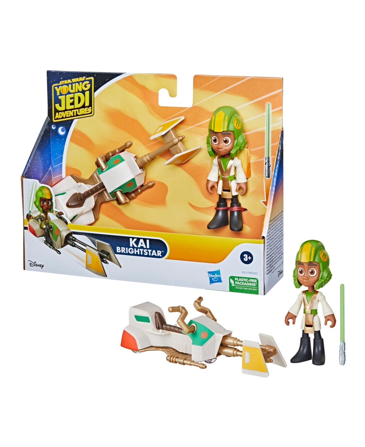 Shop Young Jedi Adventures Star Wars Kai Bright Star Figure And Speeder Bike In No Color