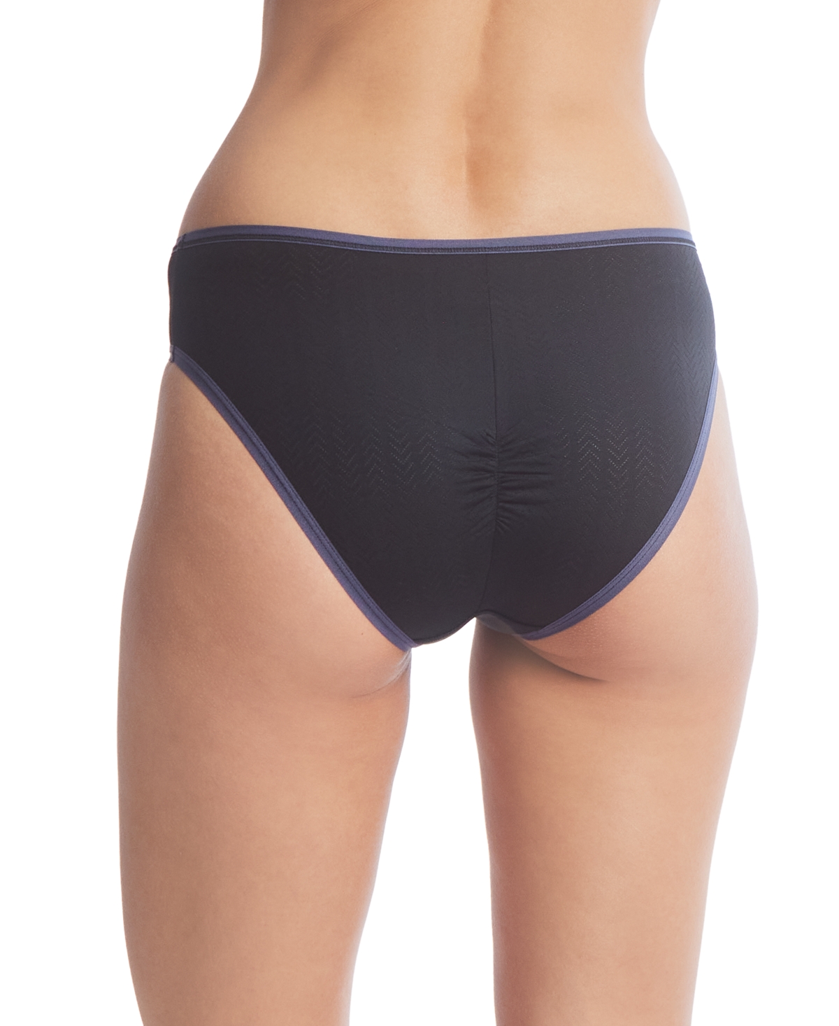 Hanky Panky Movecalm Ruched Back Briefs In Black