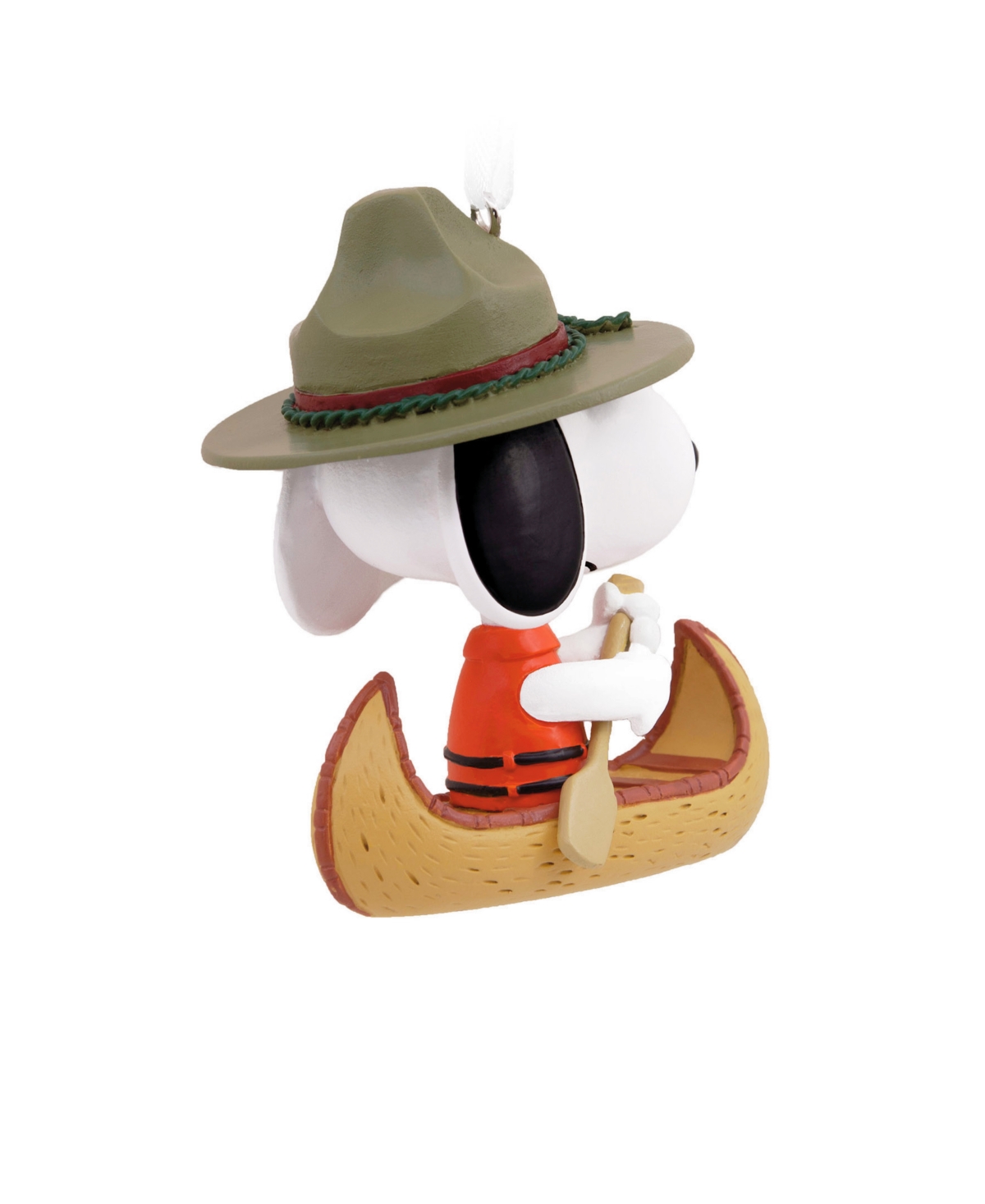 Hallmark Christmas Ornament Peanuts Snoopy In Canoe In Multi-colored