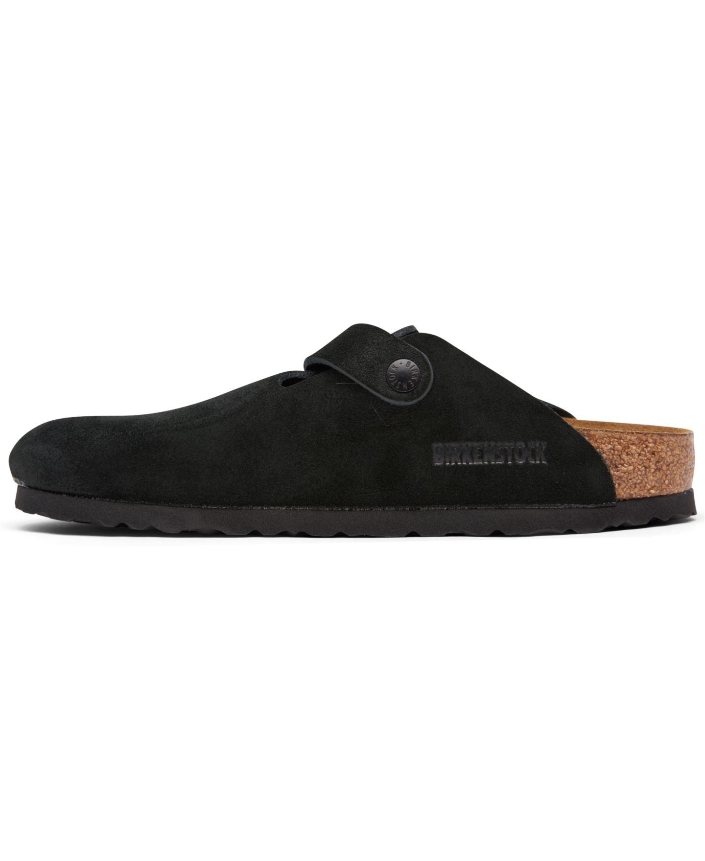 Женские сабо Birkenstock Boston Soft Footbed Suede, цвет: Чёрный — фото 6