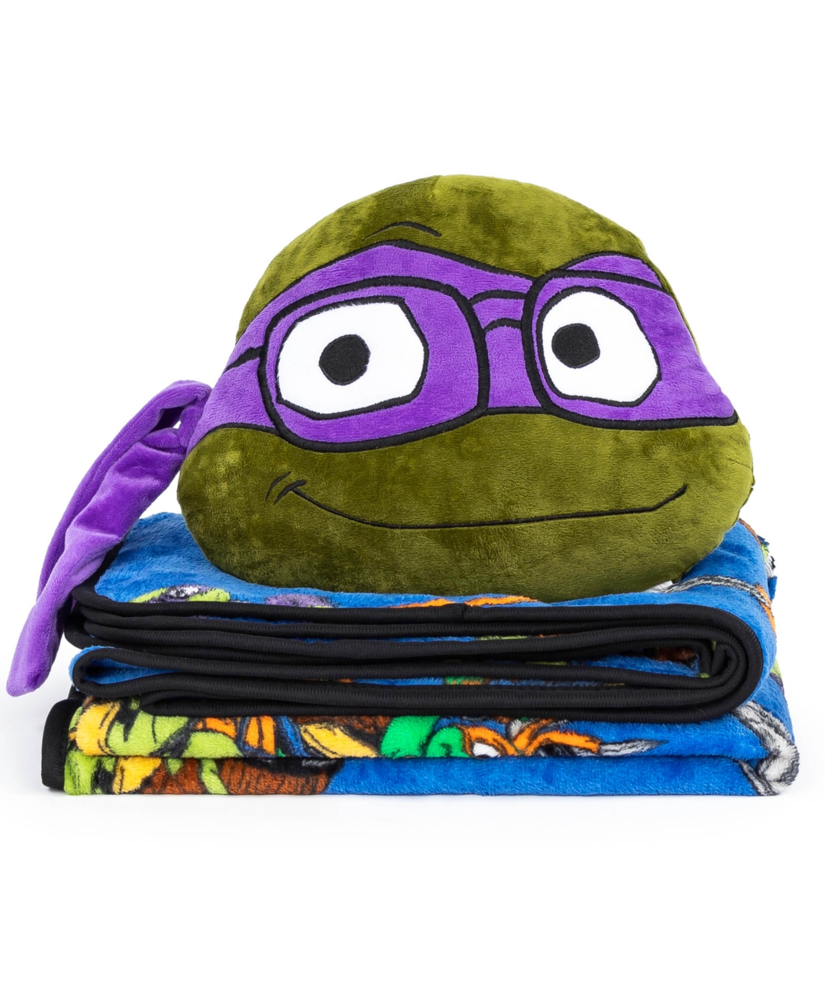 Teenage Mutant Ninja Turtles Teenage Mutant Ninja Turtle Movie Mutant Mayhem Nogginz Pillow & Travel Throw Set In Donatello