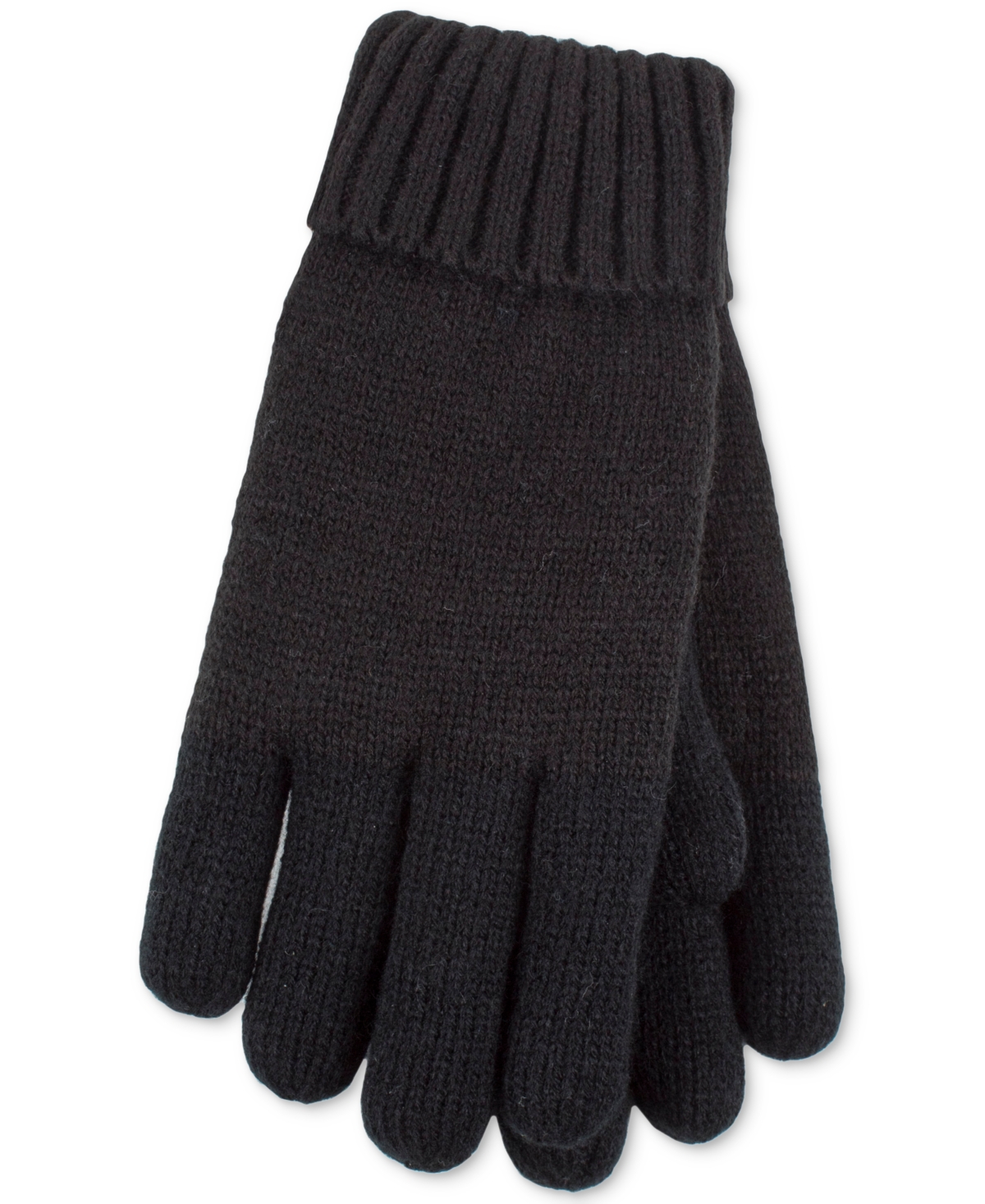 Heat Holders Carina Flat Knit Gloves In Black