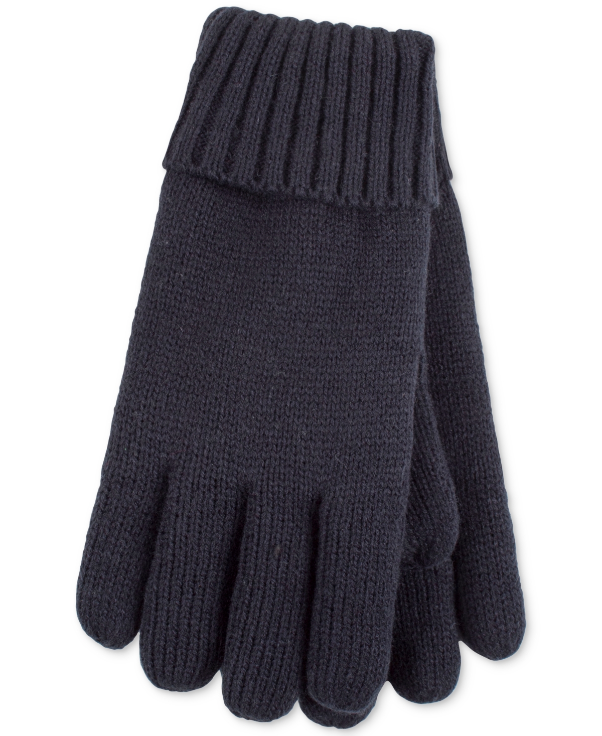 Heat Holders Carina Flat Knit Gloves In Navy
