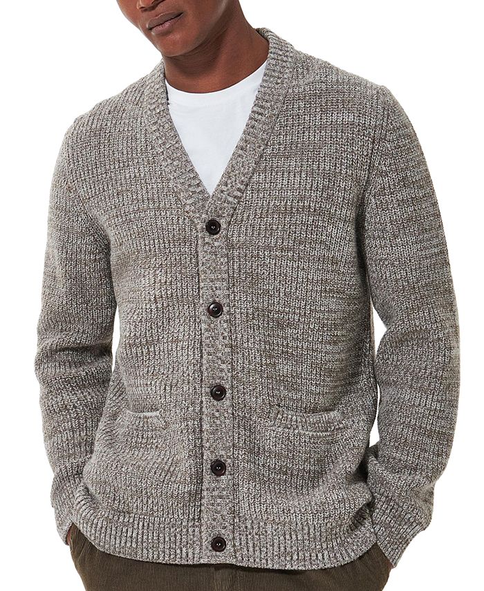 Barbour Men's Sid Button-Front Heathered Cardigan Sweater - Macy's
