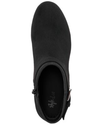 Women's Ariella Block Heel Buckle Dress Booties, Created for Macy's