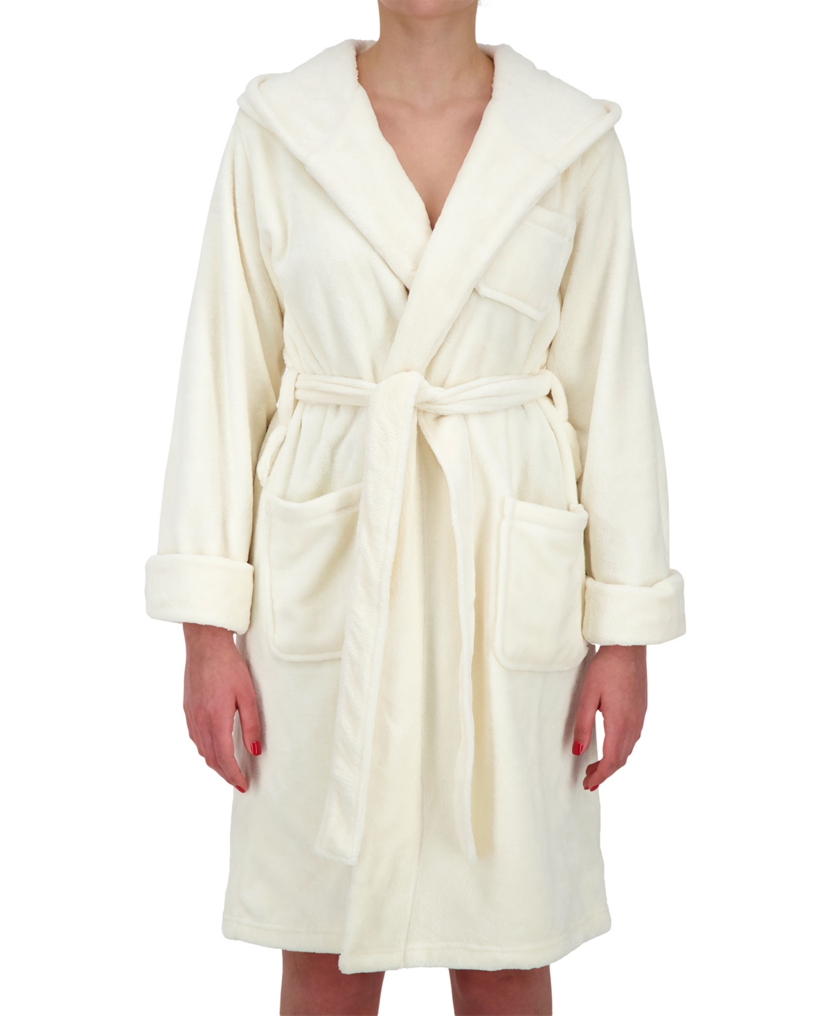 Heat Holders Women's Long-sleeve Spa Robe In White