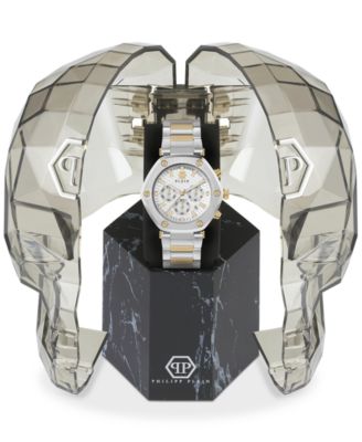 Men's The Hexagon Chronograph Two-Tone Stainless Steel Bracelet Watch 42mm