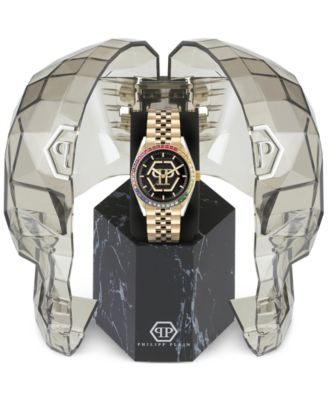 Women's Date Superlative Gold-Tone Stainless Steel Bracelet Watch 38mm