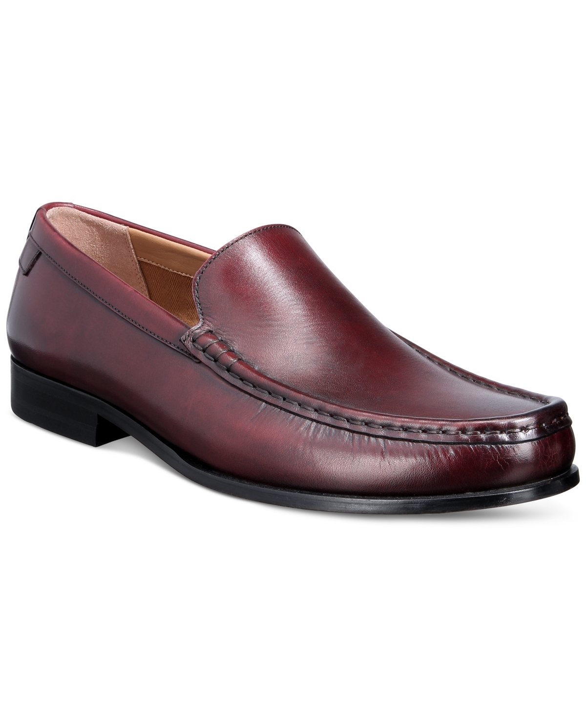 Shop Ted Baker Men's Labi Leather Slip-on Loafers In Oxblood