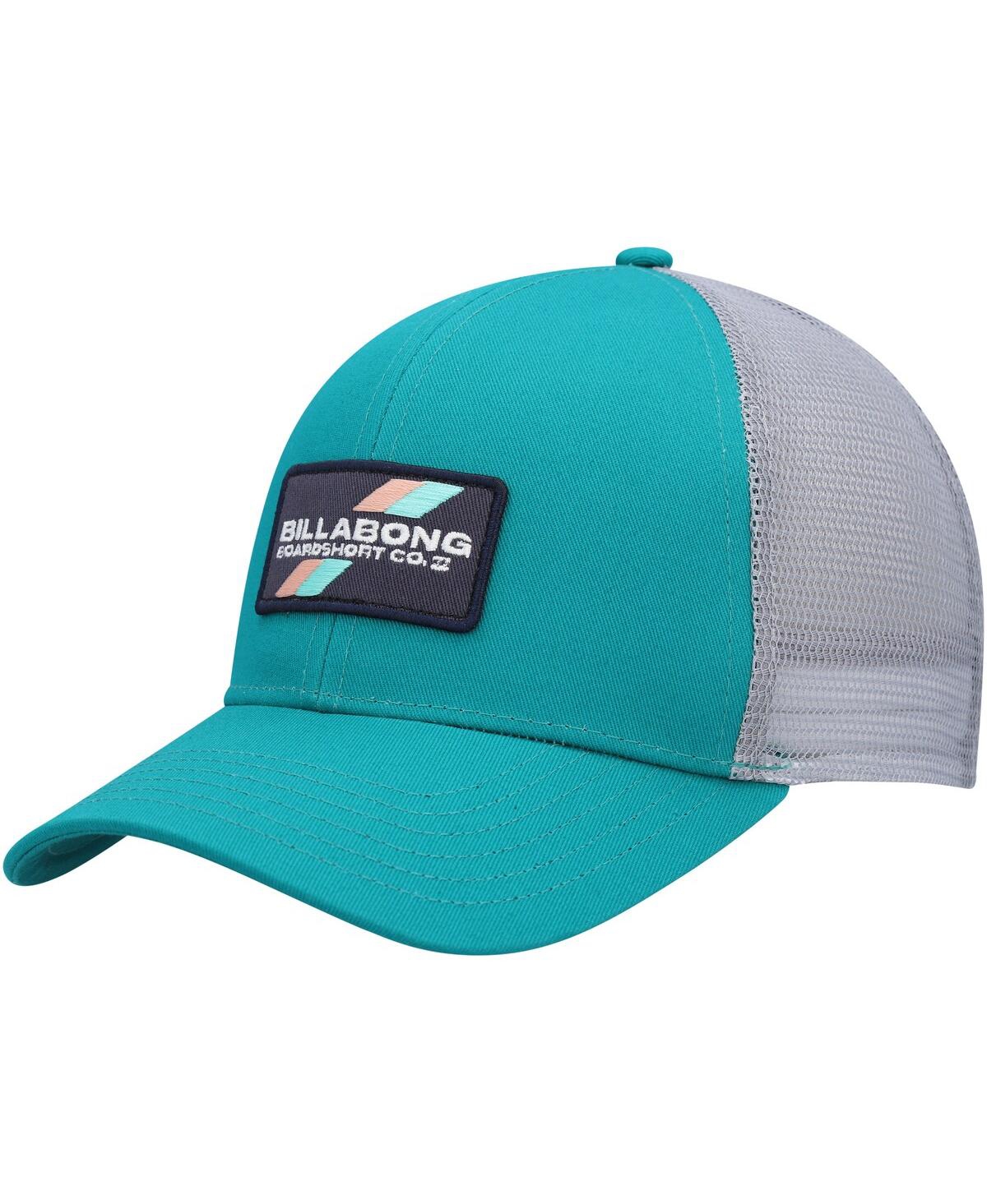 Shop Billabong Men's  Teal Walled Trucker Adjustable Snapback Hat