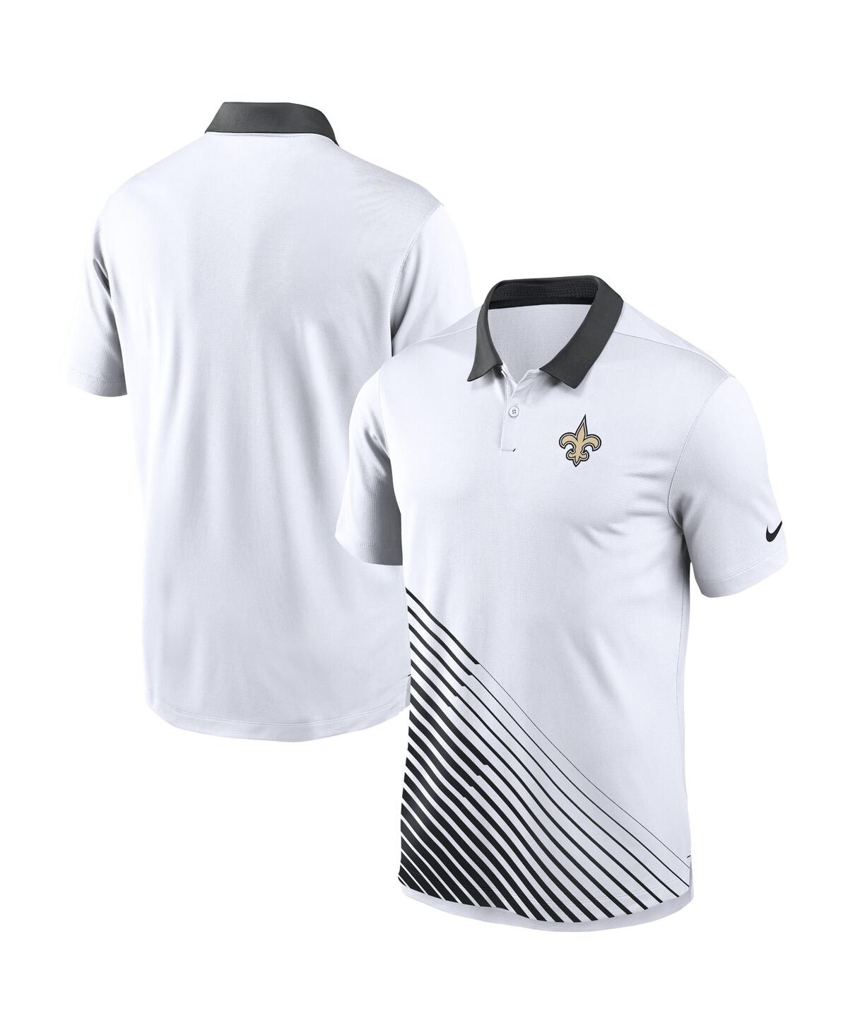 Shop Nike Men's  White New Orleans Saints Vapor Performance Polo Shirt
