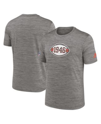 Men's Heather Charcoal Cleveland Browns 2023 Sideline Alternate Logo Performance T-shirt