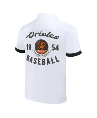 Men's Darius Rucker Collection by White Baltimore Orioles Bowling Button-Up Shirt