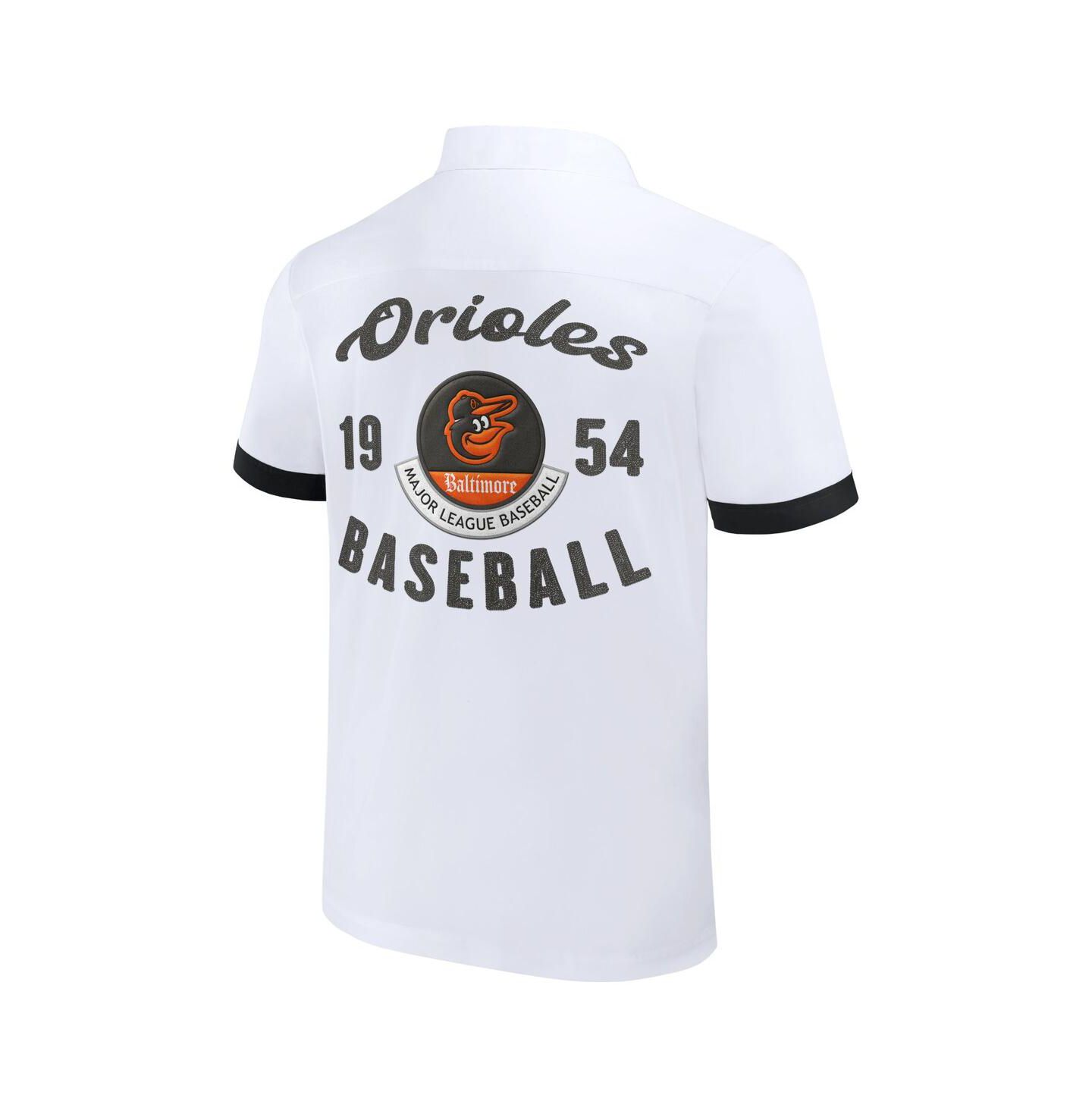 Мужская рубашка Fanatics Darius Rucker Collection by White Baltimore Orioles Bowling Button-Up — фото 4