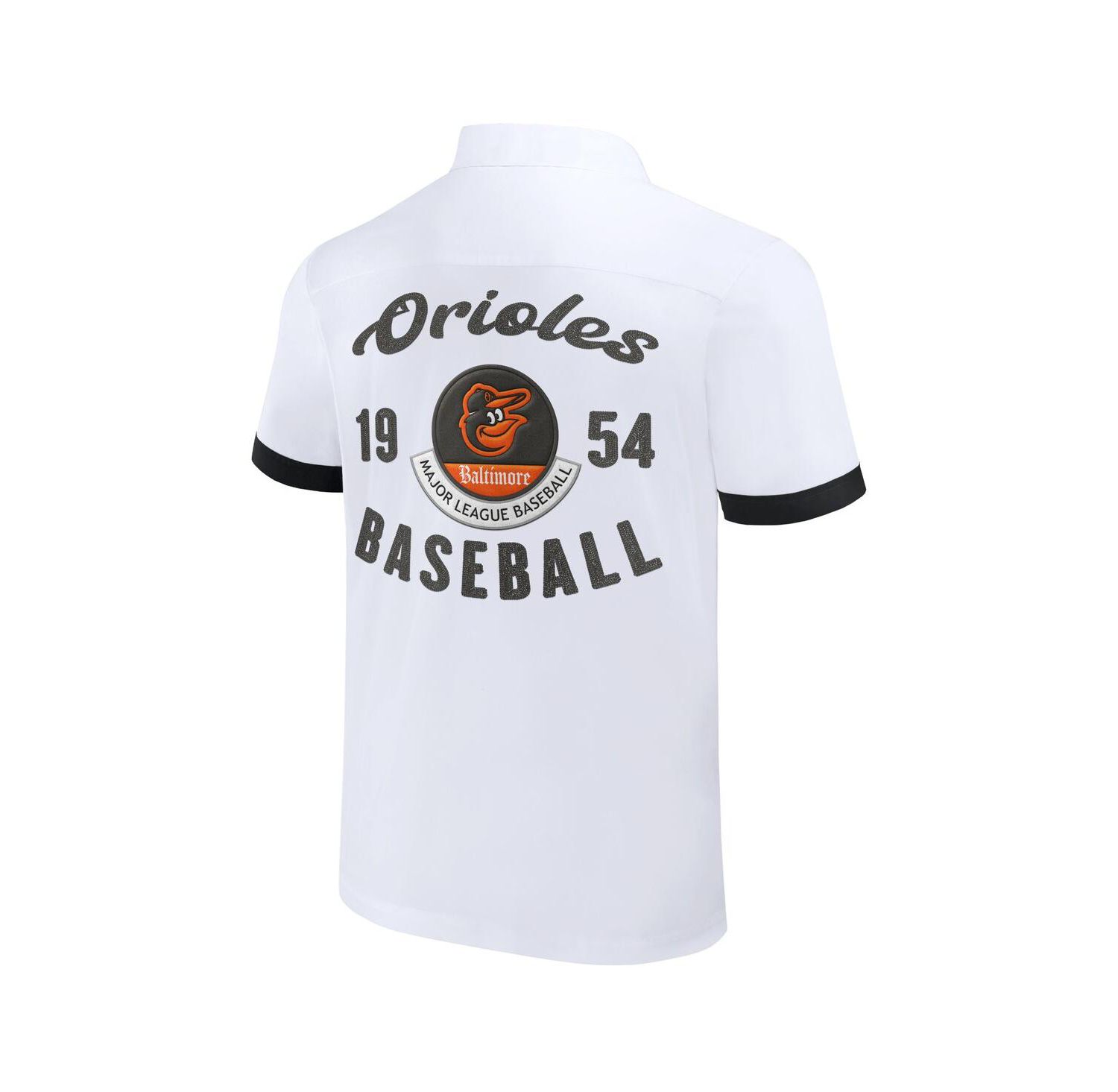 Men's Darius Rucker Collection by White Baltimore Orioles Bowling Button-Up Shirt