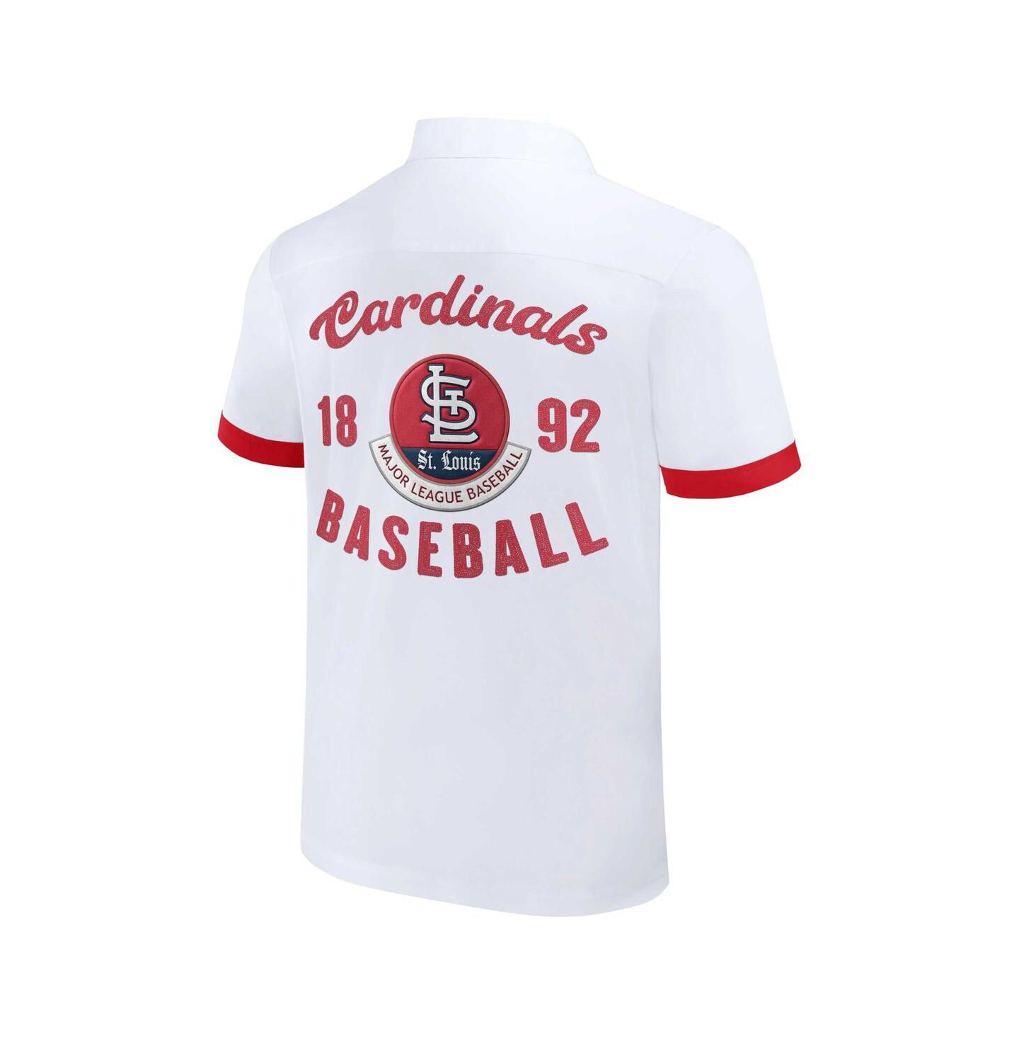Мужская рубашка Fanatics Darius Rucker Collection by White St. Louis Cardinals Bowling Button-Up — фото 4