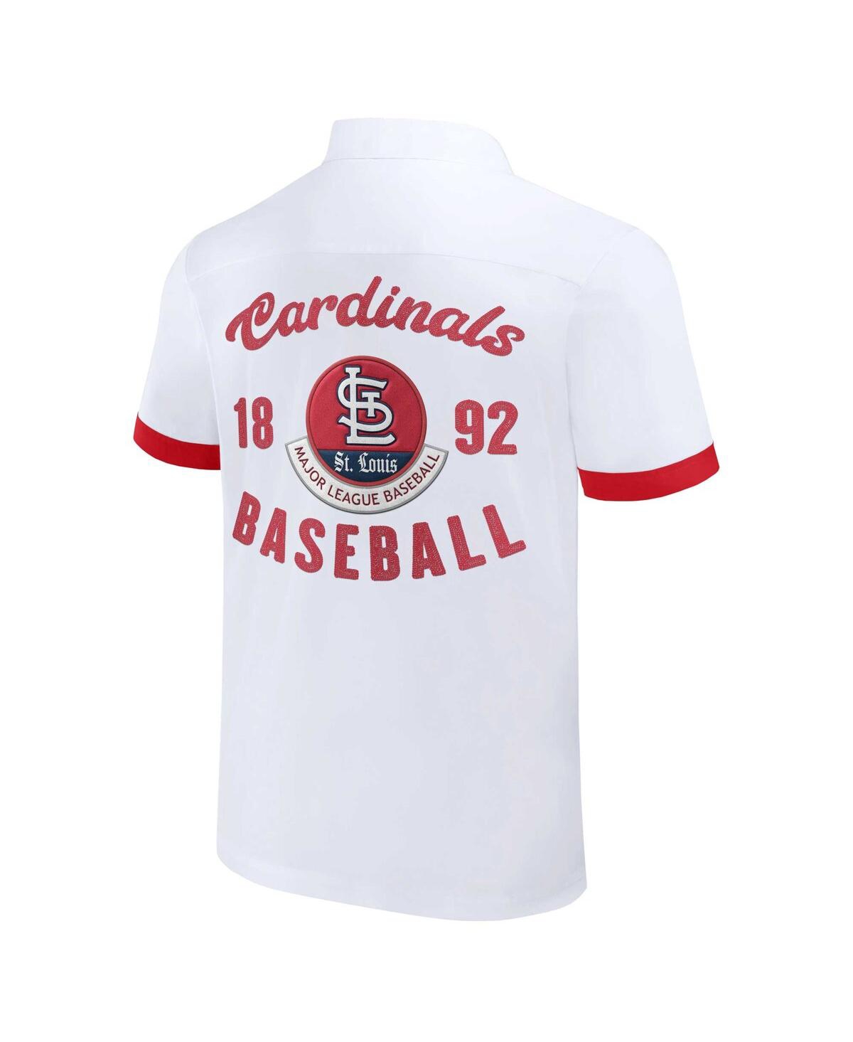 Fanatics Men's Darius Rucker Collection By  White St. Louis Cardinals Bowling Button-up Shirt In White