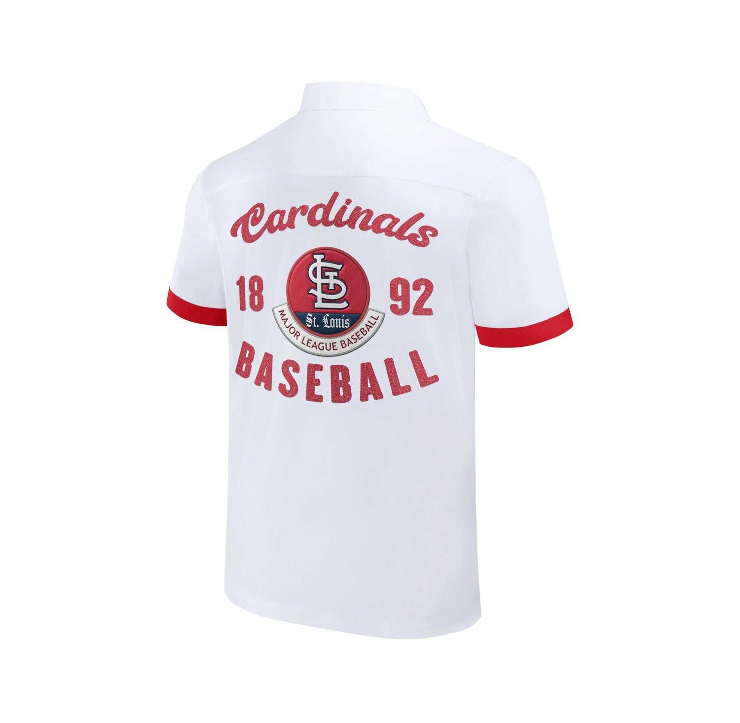 Men's Darius Rucker Collection by White St. Louis Cardinals Bowling Button-Up Shirt