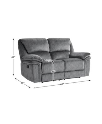 White Label Andes 65" Double Reclining Loveseat