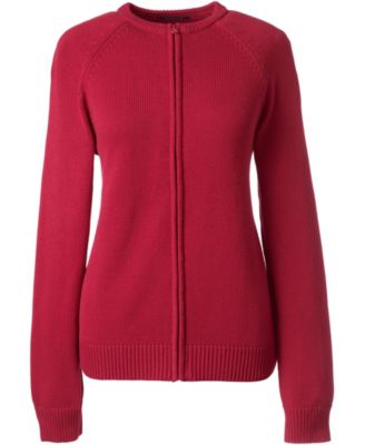 Women's Cotton Modal Zip-Front Cardigan Sweater