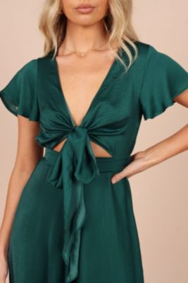 Women's Amanda High Low Tie Front Dress