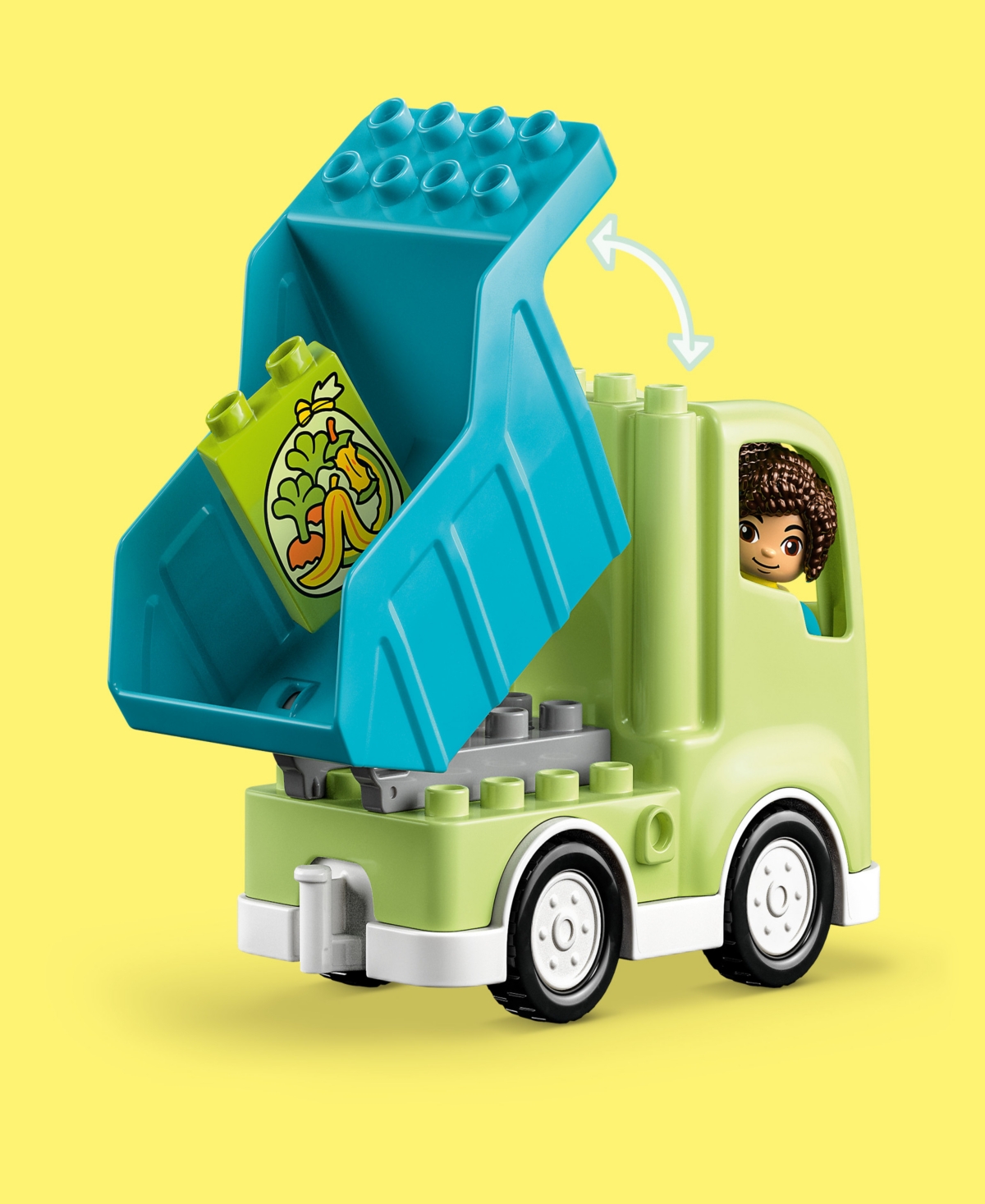 Shop Lego Duplo Town 10987 Recycling Truck Toy Stem Building Set In Multicolor