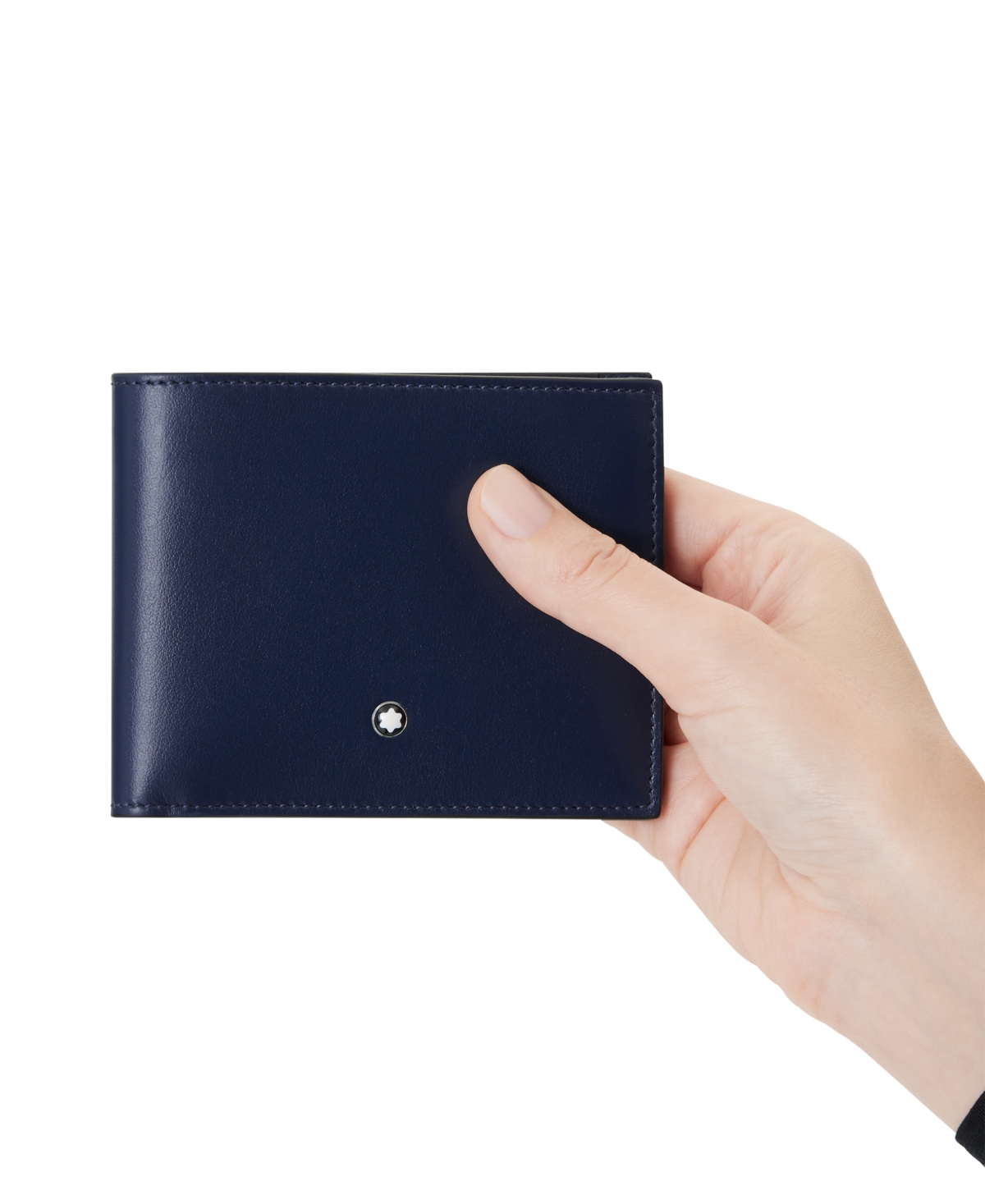 Shop Montblanc Meisterstuck Leather Wallet In Blue