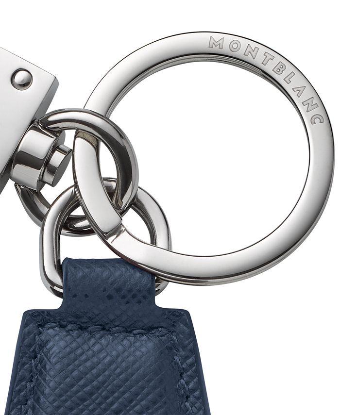 Montblanc Sartorial Leather Diamond Key Fob - Macy's