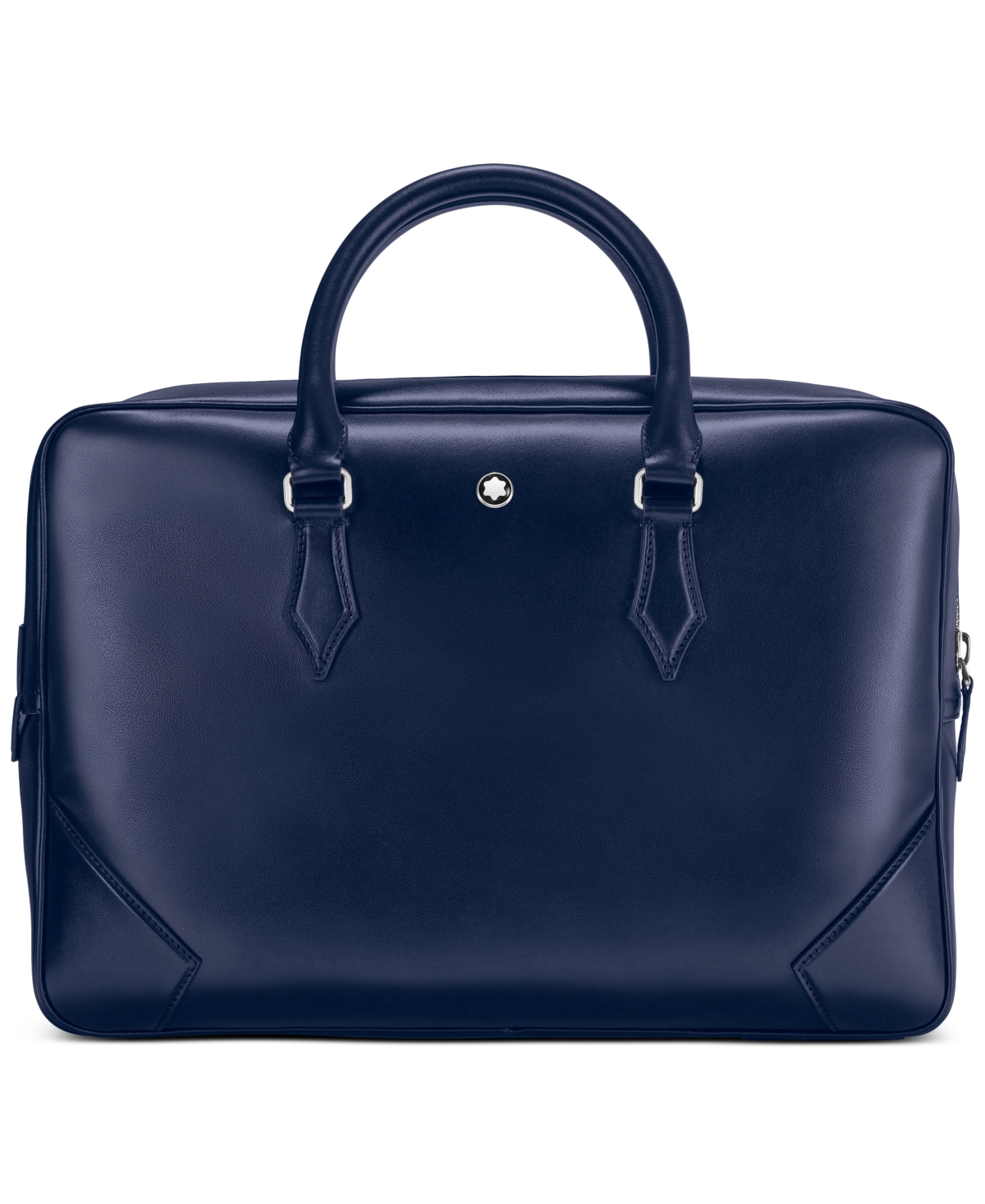 Shop Montblanc Meisterstuck Leather Document Case In Blue