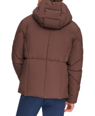 Мужская стеганая походная куртка-пуховик BASS OUTDOOR Glacier с застежкой на молнию для пеших прогулок