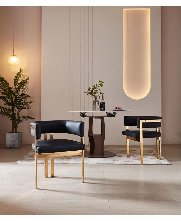 Infinity Luxury Modern Dinning Chair, 2 Piece Set Macy's