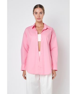 Women's OVERSIZE COLLARED SHIRT