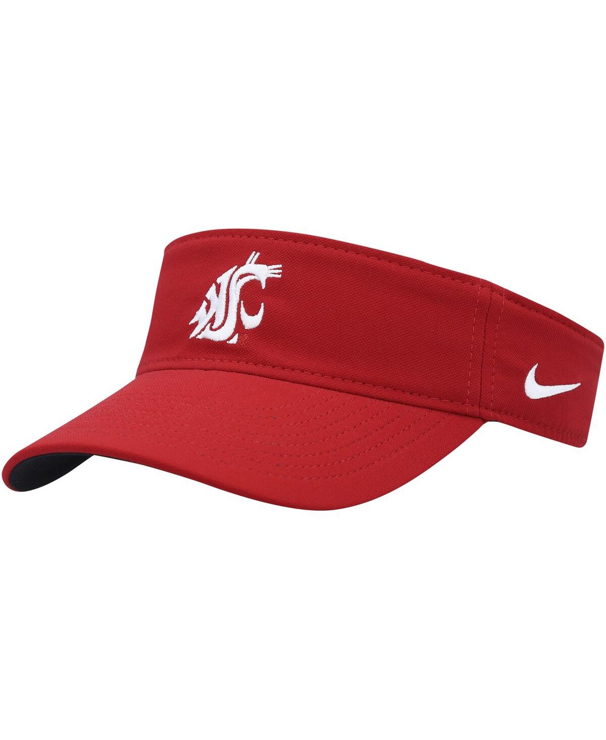 Shop Nike Men's  Washington State Cougars Crimson Sideline Performance Visor