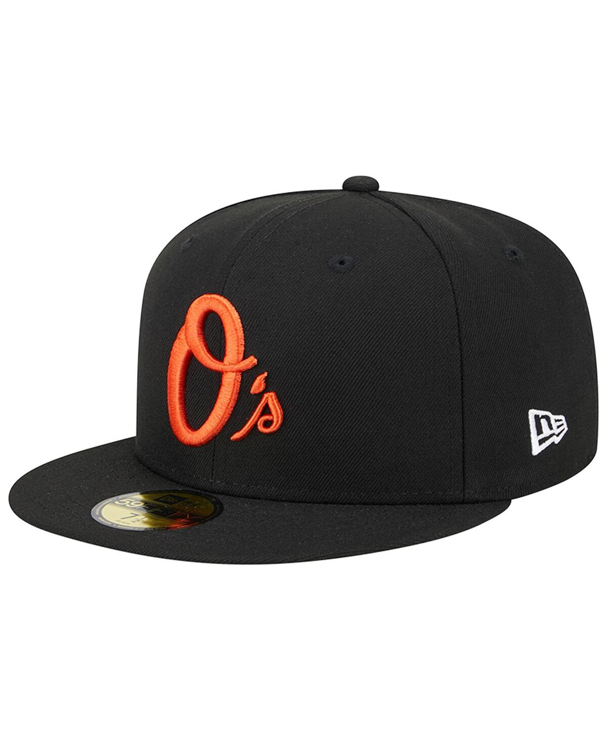 New Era Men's  Black Baltimore Orioles Alternate Logo 1993 Mlb All-star Game Team Color 59fifty Fitte In Black