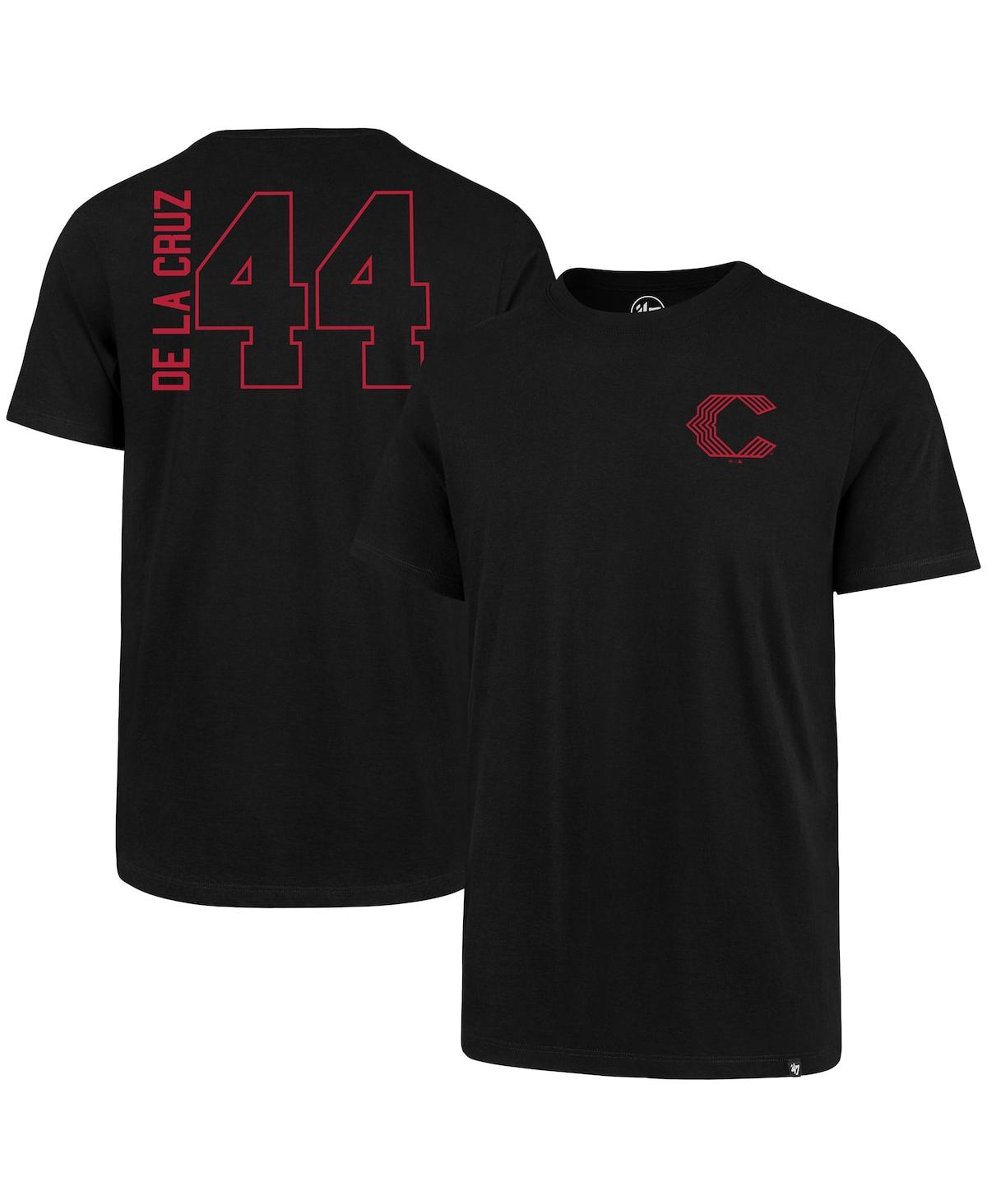 47 Brand Men's ' Elly De La Cruz Black Cincinnati Reds Name And Number T-shirt