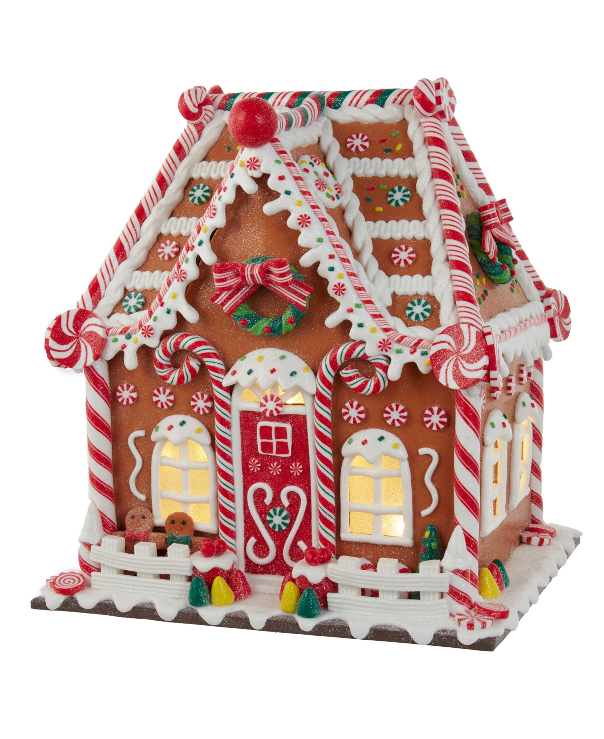 Kurt Adler Battery-Operated Gingerbread House with Led Light and Timer