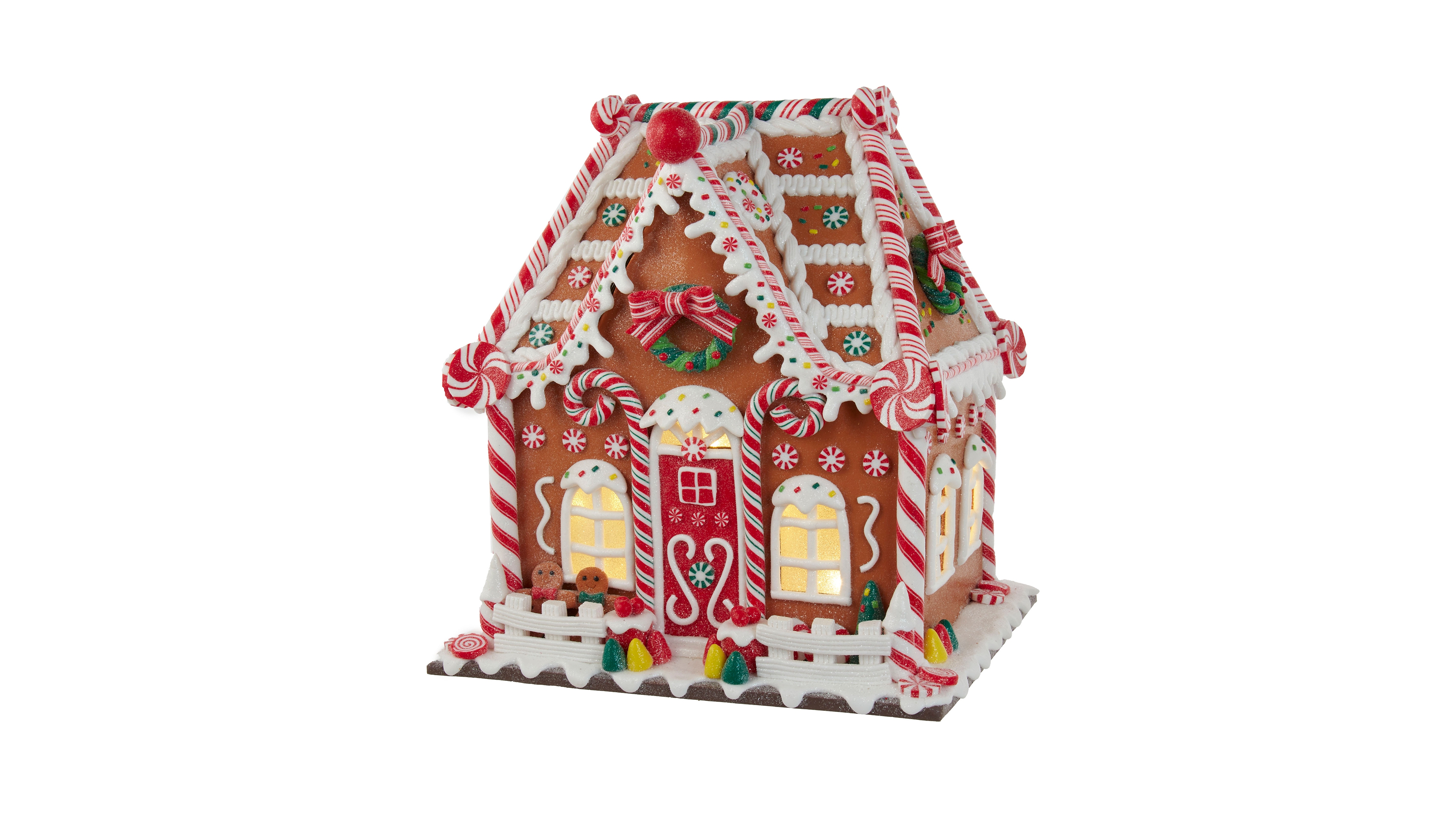 Kurt Adler 13" Battery-Operated Gingerbread House with Led Light and Timer