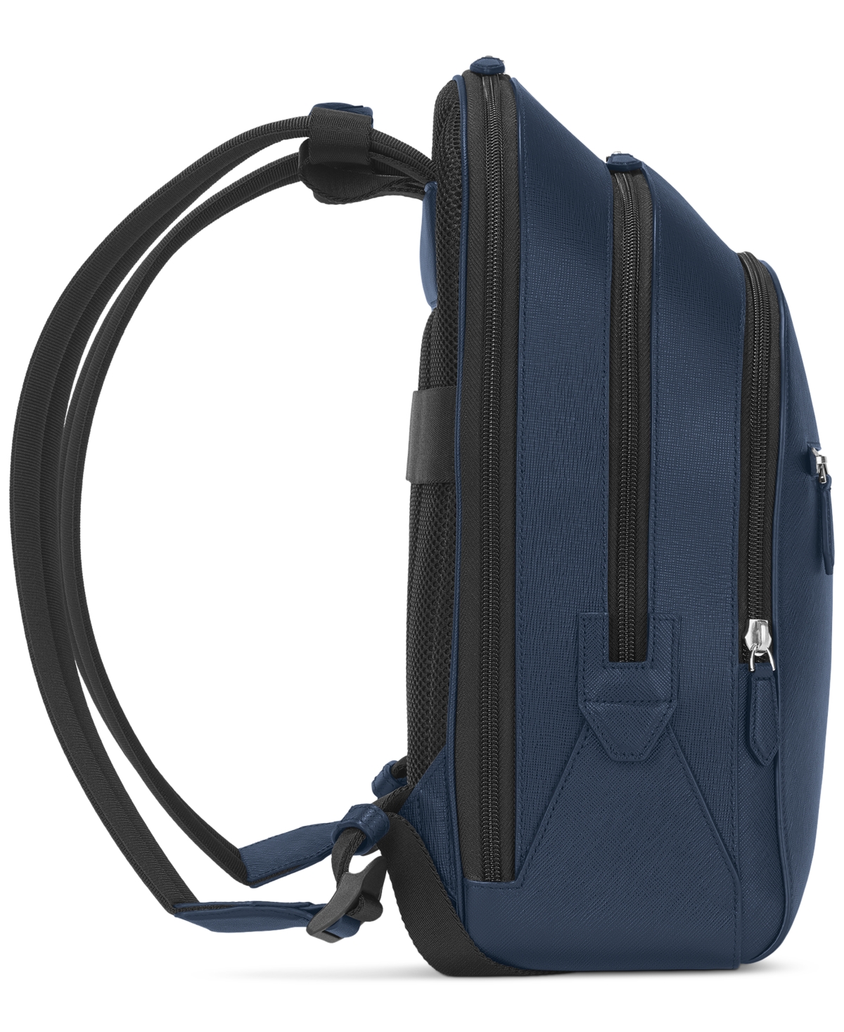 Shop Montblanc Sartorial Medium Leather Backpack In Blue