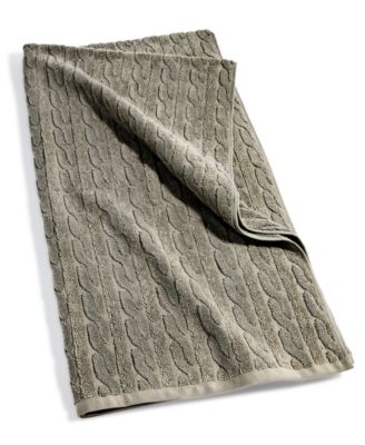 Sanders Cable Bath Towel, 30" x 56"