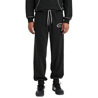 Levi's Men's Relaxed-Fit Topstitched Logo Joggers (Black)