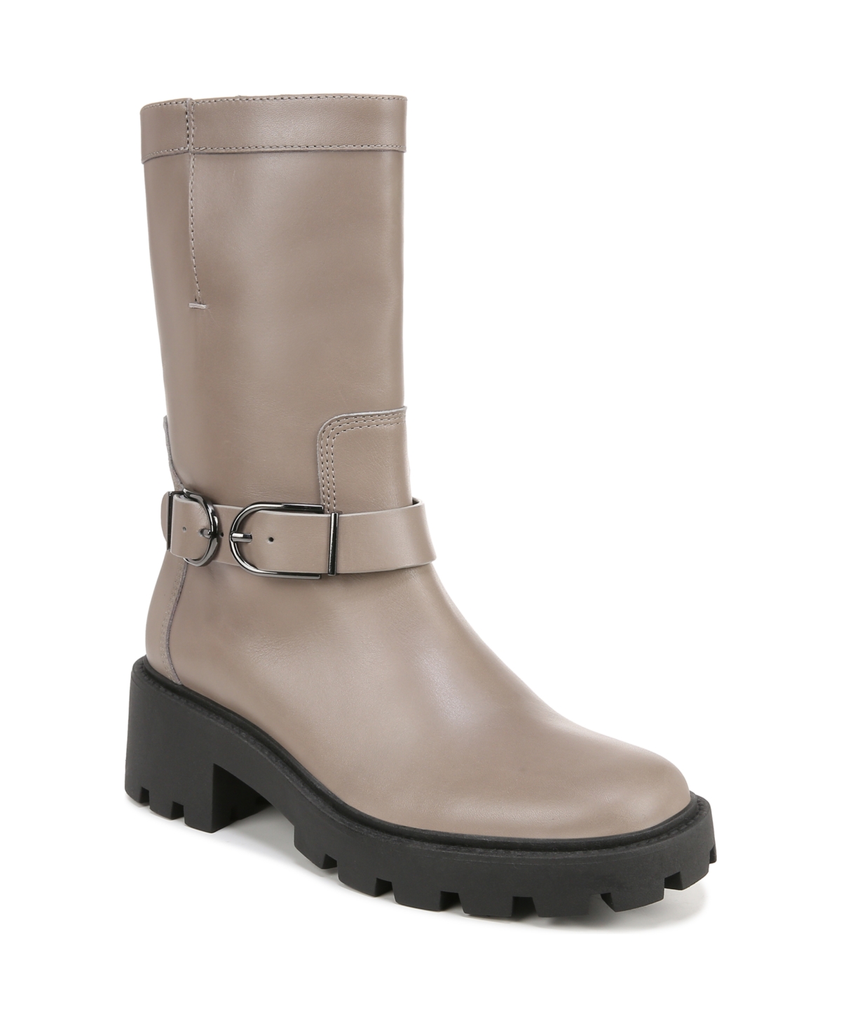 Franco Sarto Elle Lug Boot In Grey Leather