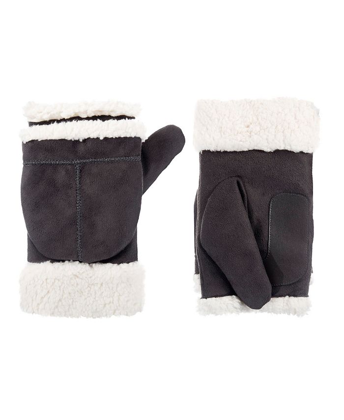 Isotoner Signature Women's Microsuede Flip Mitten Macy's